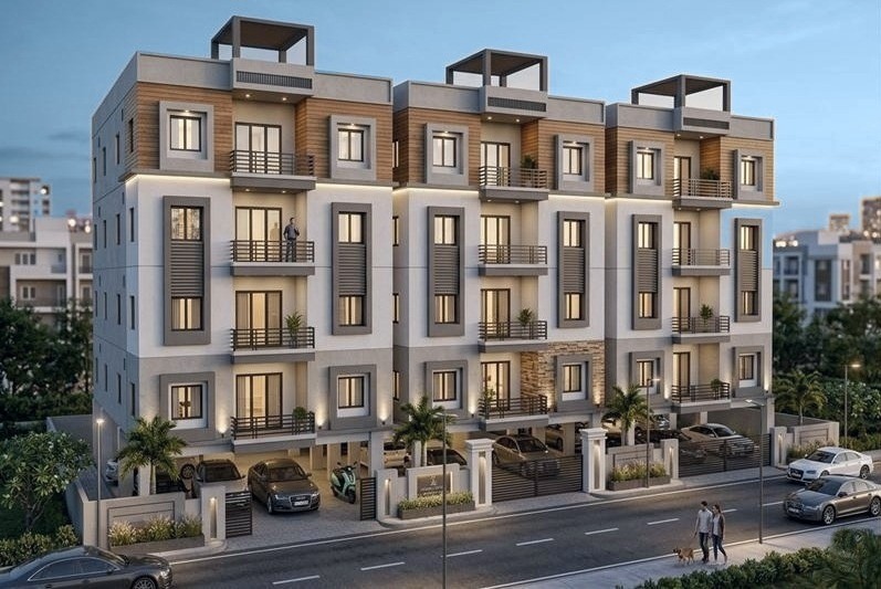 Artist's impression of Rohith Residency in daylight